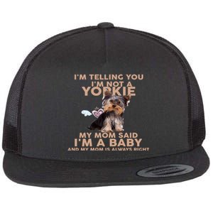 Funny IM Telling You IM Not A Yorkie Gift Flat Bill Trucker Hat