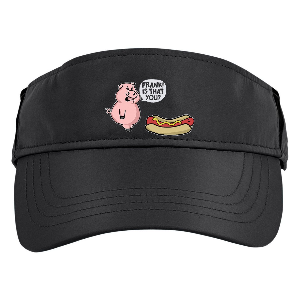 Frank! Is That You Pig And Hot Dog Adult Drive Performance Visor