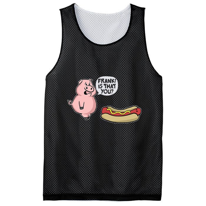 Frank! Is That You Pig And Hot Dog Mesh Reversible Basketball Jersey Tank