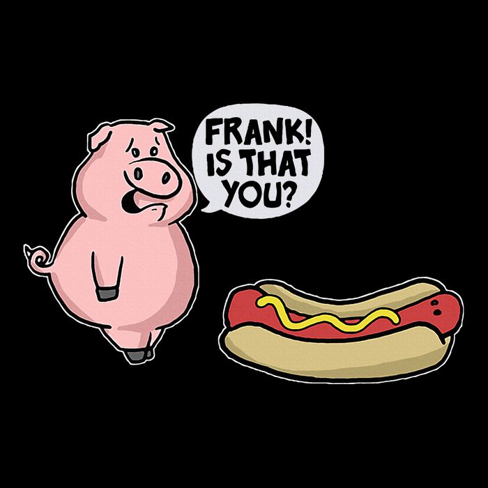 Frank! Is That You Pig And Hot Dog Wool Snapback Cap