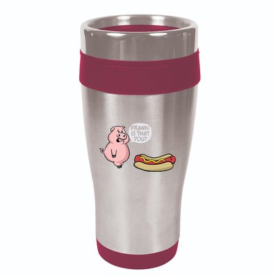 Frank! Is That You Pig And Hot Dog 16oz Travel Tumbler