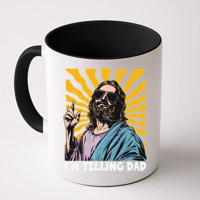 Funny Im Telling Dad Religious Christian Jesus Meme Mug