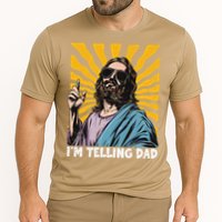 Funny Im Telling Dad Religious Christian Jesus Meme Cooling Performance Crew T-Shirt