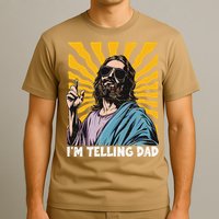 Funny Im Telling Dad Religious Christian Jesus Meme T-Shirt