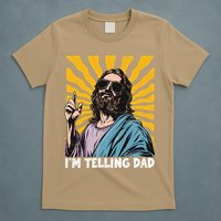 Funny Im Telling Dad Religious Christian Jesus Meme T-Shirt