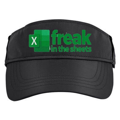 Freak In The Excel Sheets Funny Adult Drive Performance Visor