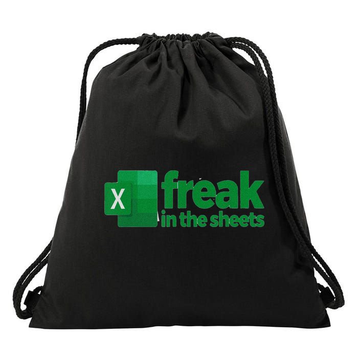 Freak In The Excel Sheets Funny Drawstring Bag