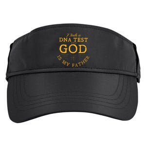 Funny I Took A Dna Test God Is My Father Jesus Christian Adult Drive Performance Visor