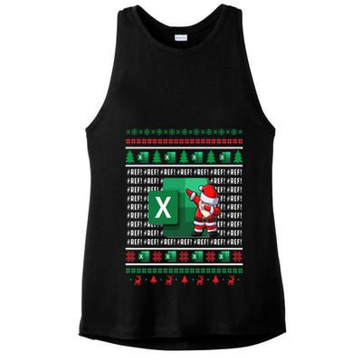 Freak In The Sheets Excel Spreadsheet Ugly Christmas Sweater Ladies PosiCharge Tri-Blend Wicking Tank
