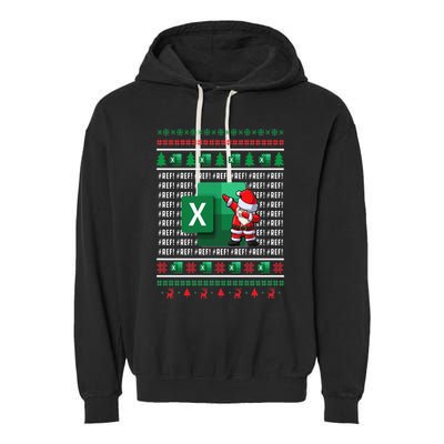 Freak In The Sheets Excel Spreadsheet Ugly Christmas Sweater Garment-Dyed Fleece Hoodie