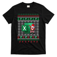 Freak In The Sheets Excel Spreadsheet Ugly Christmas Sweater T-Shirt