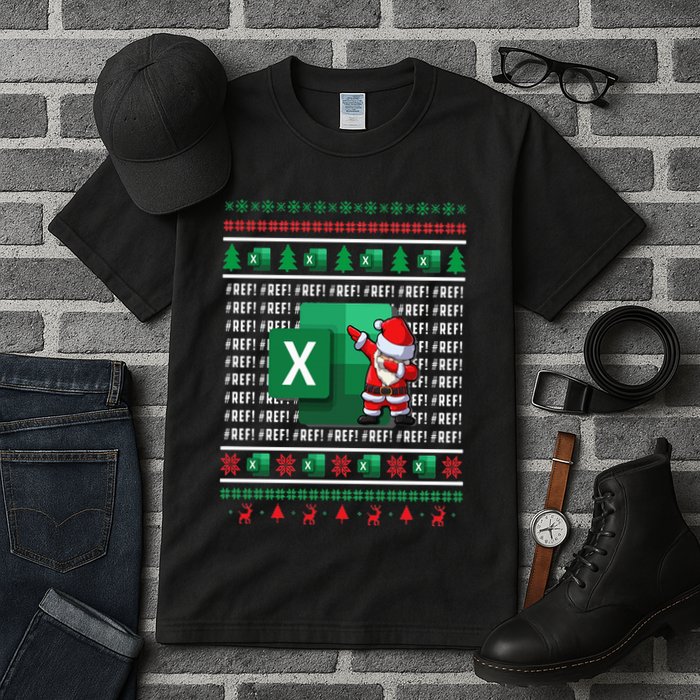 Freak In The Sheets Excel Spreadsheet Ugly Christmas Sweater Tall T-Shirt