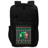 Freak In The Sheets Excel Spreadsheet Ugly Christmas Sweater Impact Tech Backpack