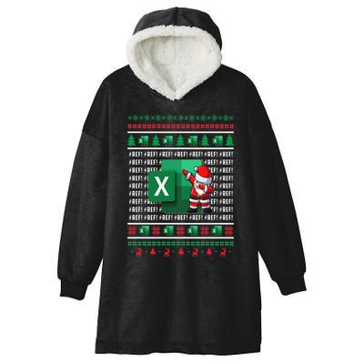 Freak In The Sheets Excel Spreadsheet Ugly Christmas Sweater Hooded Wearable Blanket