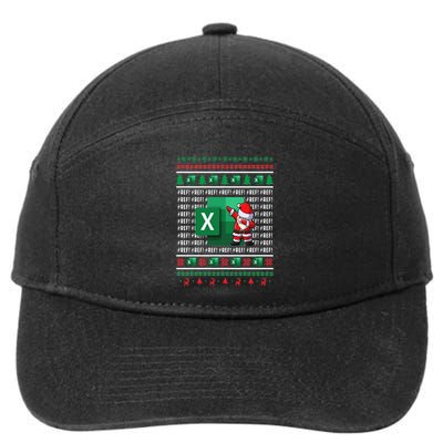 Freak In The Sheets Excel Spreadsheet Ugly Christmas Sweater 7-Panel Snapback Hat