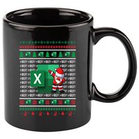 Freak In The Sheets Excel Spreadsheet Ugly Christmas Sweater 11oz C Handle Ceramic Mug