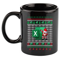 Freak In The Sheets Excel Spreadsheet Ugly Christmas Sweater 11oz C Handle Ceramic Mug
