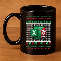 Freak In The Sheets Excel Spreadsheet Ugly Christmas Sweater 11oz C Handle Ceramic Mug