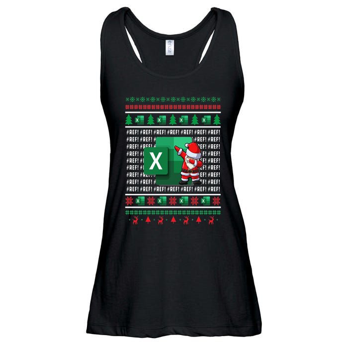Freak In The Sheets Excel Spreadsheet Ugly Christmas Sweater Ladies Essential Flowy Tank