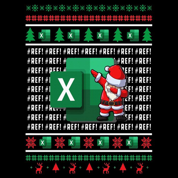 Freak In The Sheets Excel Spreadsheet Ugly Christmas Sweater 16 in Basic Backpack