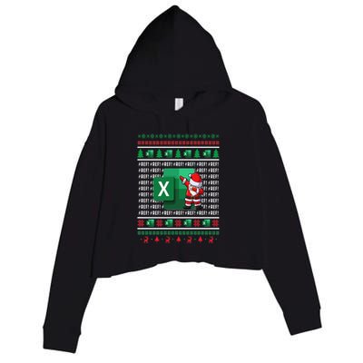 Freak In The Sheets Excel Spreadsheet Ugly Christmas Sweater Crop Fleece Hoodie