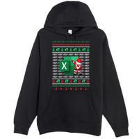Freak In The Sheets Excel Spreadsheet Ugly Christmas Sweater Premium Pullover Hoodie
