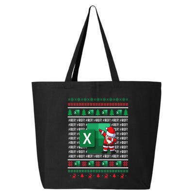 Freak In The Sheets Excel Spreadsheet Ugly Christmas Sweater 25L Jumbo Tote