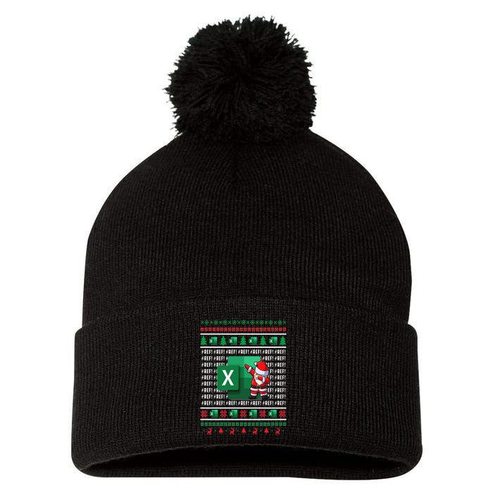 Freak In The Sheets Excel Spreadsheet Ugly Christmas Sweater Pom Pom 12in Knit Beanie