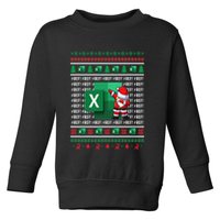 Freak In The Sheets Excel Spreadsheet Ugly Christmas Sweater Toddler Sweatshirt