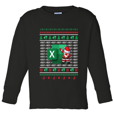 Freak In The Sheets Excel Spreadsheet Ugly Christmas Sweater Toddler Long Sleeve Shirt