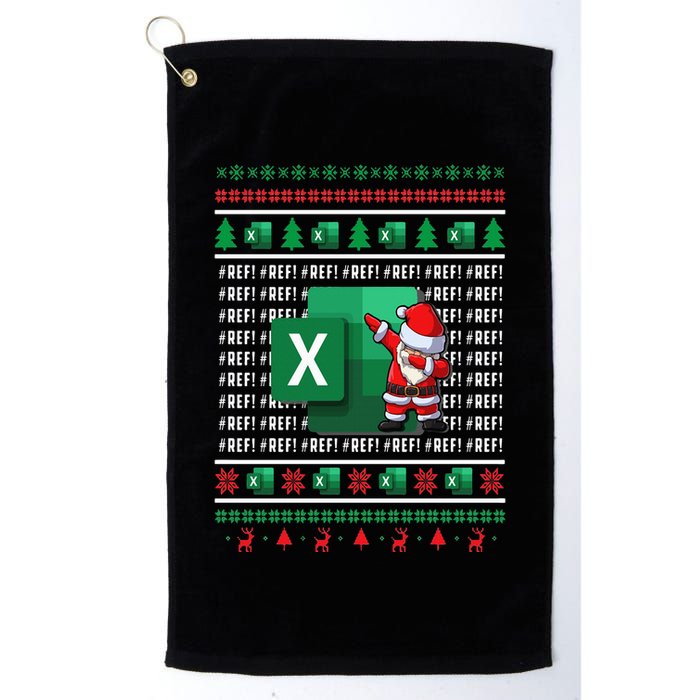 Freak In The Sheets Excel Spreadsheet Ugly Christmas Sweater Golf Towel