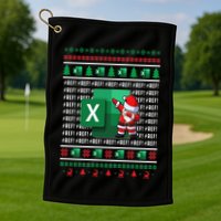 Freak In The Sheets Excel Spreadsheet Ugly Christmas Sweater Golf Towel