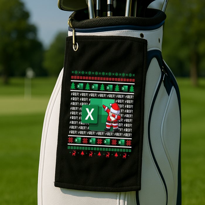 Freak In The Sheets Excel Spreadsheet Ugly Christmas Sweater Golf Towel