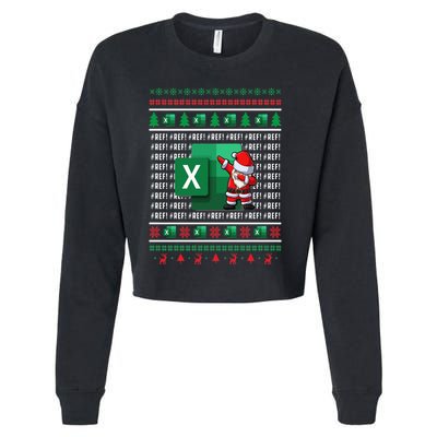Freak In The Sheets Excel Spreadsheet Ugly Christmas Sweater Cropped Pullover Crew