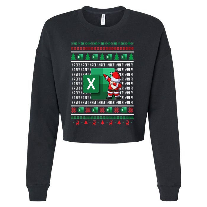 Freak In The Sheets Excel Spreadsheet Ugly Christmas Sweater Cropped Pullover Crew