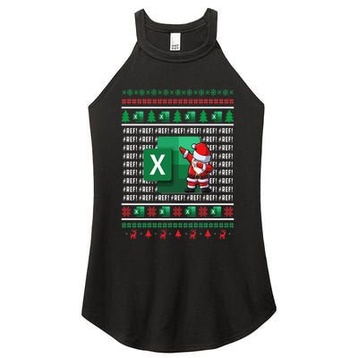 Freak In The Sheets Excel Spreadsheet Ugly Christmas Sweater Women's Perfect Tri Rocker Tank