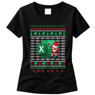 Freak In The Sheets Excel Spreadsheet Ugly Christmas Sweater Womens T-Shirt