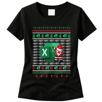 Freak In The Sheets Excel Spreadsheet Ugly Christmas Sweater Womens T-Shirt