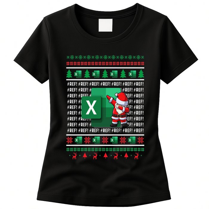 Freak In The Sheets Excel Spreadsheet Ugly Christmas Sweater Womens T-Shirt