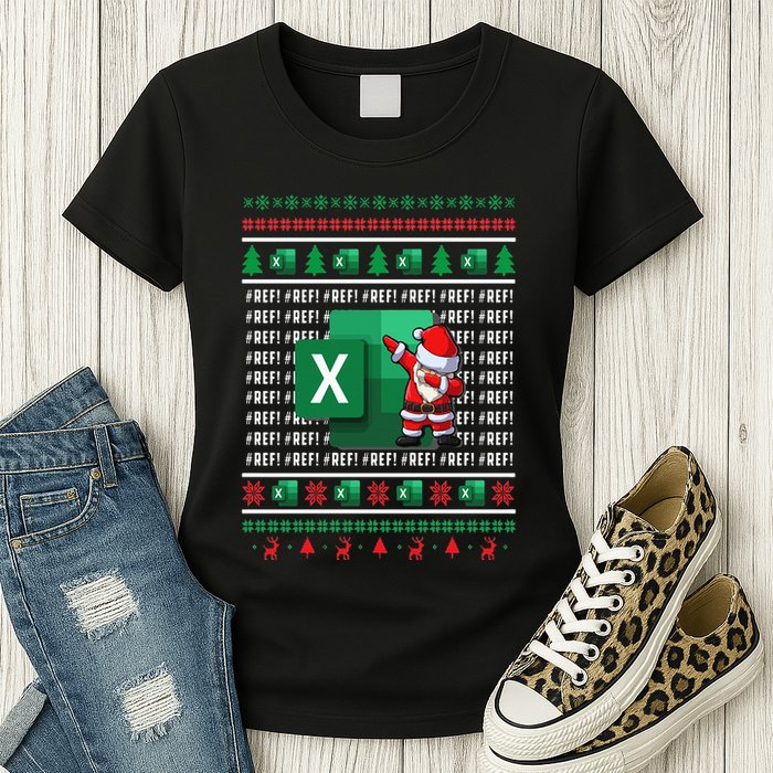 Freak In The Sheets Excel Spreadsheet Ugly Christmas Sweater Womens T-Shirt