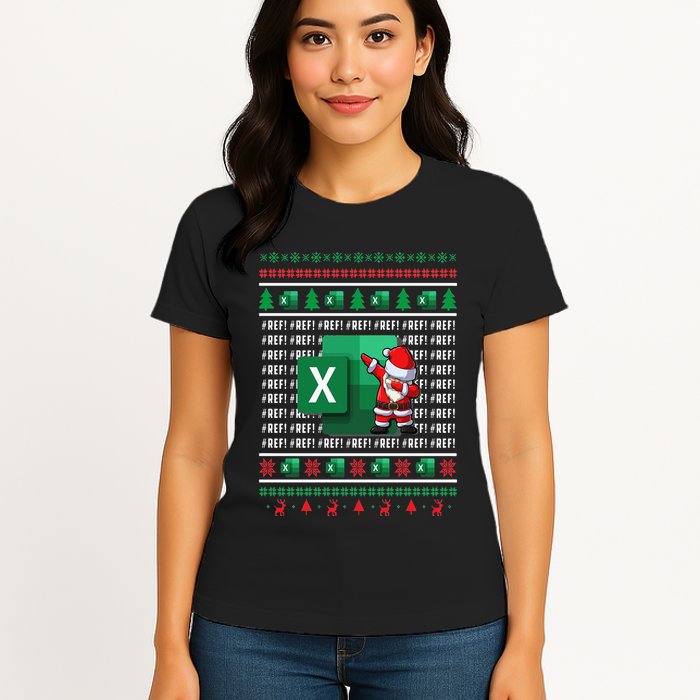 Freak In The Sheets Excel Spreadsheet Ugly Christmas Sweater Womens T-Shirt