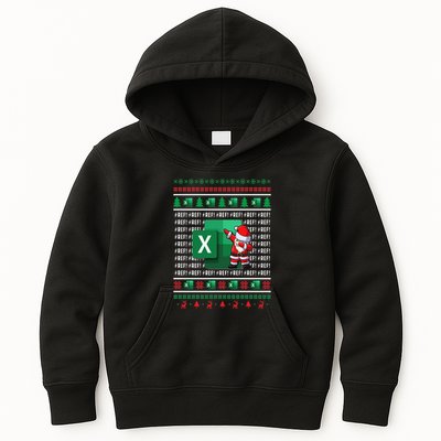 Freak In The Sheets Excel Spreadsheet Ugly Christmas Sweater Kids Hoodie