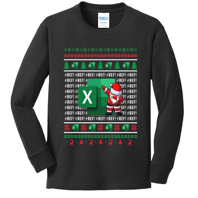 Freak In The Sheets Excel Spreadsheet Ugly Christmas Sweater Kids Long Sleeve Shirt