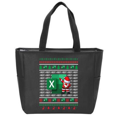 Freak In The Sheets Excel Spreadsheet Ugly Christmas Sweater Zip Tote Bag