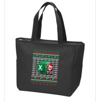 Freak In The Sheets Excel Spreadsheet Ugly Christmas Sweater Zip Tote Bag