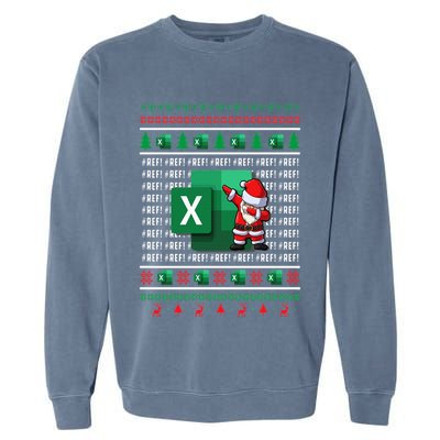 Freak In The Sheets Excel Spreadsheet Ugly Christmas Sweater Garment-Dyed Sweatshirt