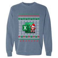 Freak In The Sheets Excel Spreadsheet Ugly Christmas Sweater Garment-Dyed Sweatshirt