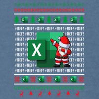 Freak In The Sheets Excel Spreadsheet Ugly Christmas Sweater Garment-Dyed Sweatshirt