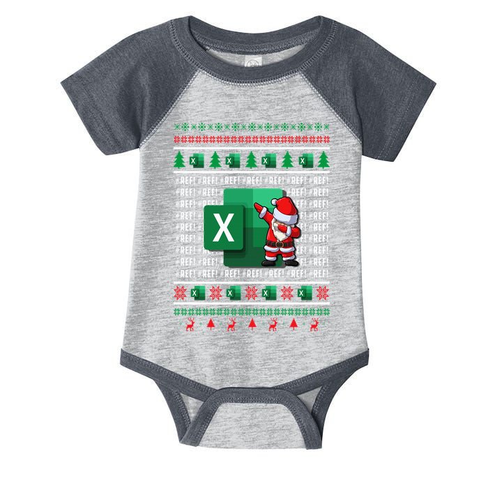 Freak In The Sheets Excel Spreadsheet Ugly Christmas Sweater Infant Baby Jersey Bodysuit