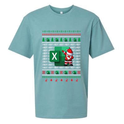 Freak In The Sheets Excel Spreadsheet Ugly Christmas Sweater Sueded Cloud Jersey T-Shirt